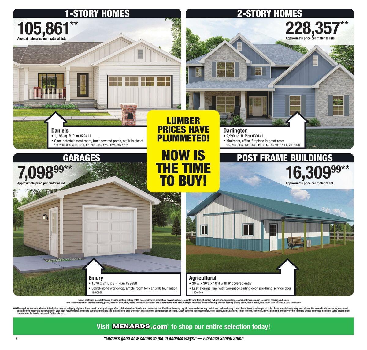 Menards Weekly Ad from January 15