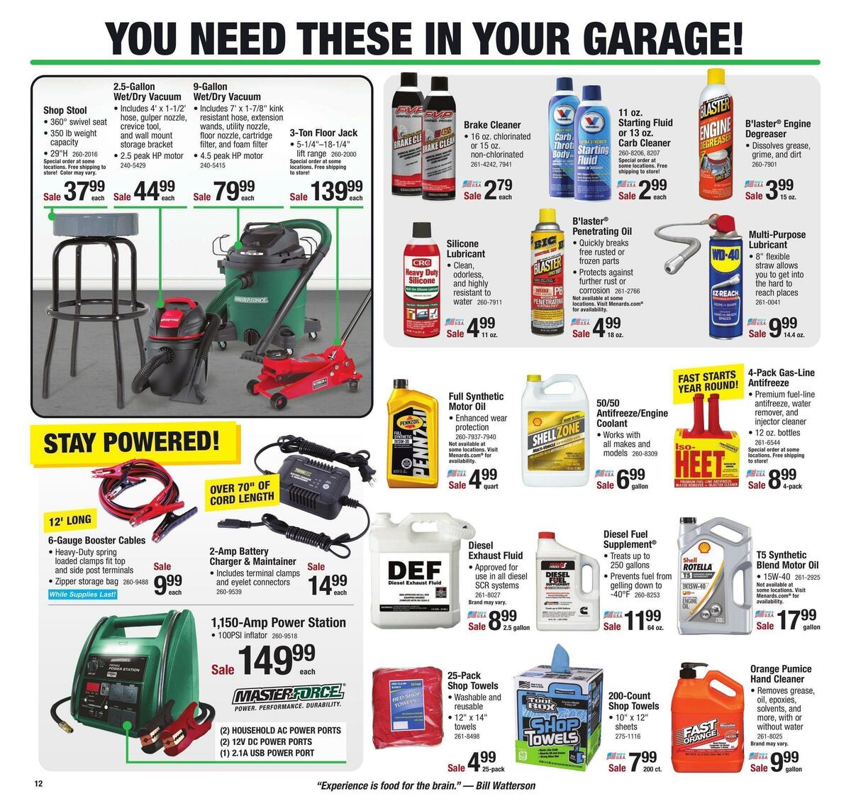 Menards Weekly Ad from January 15