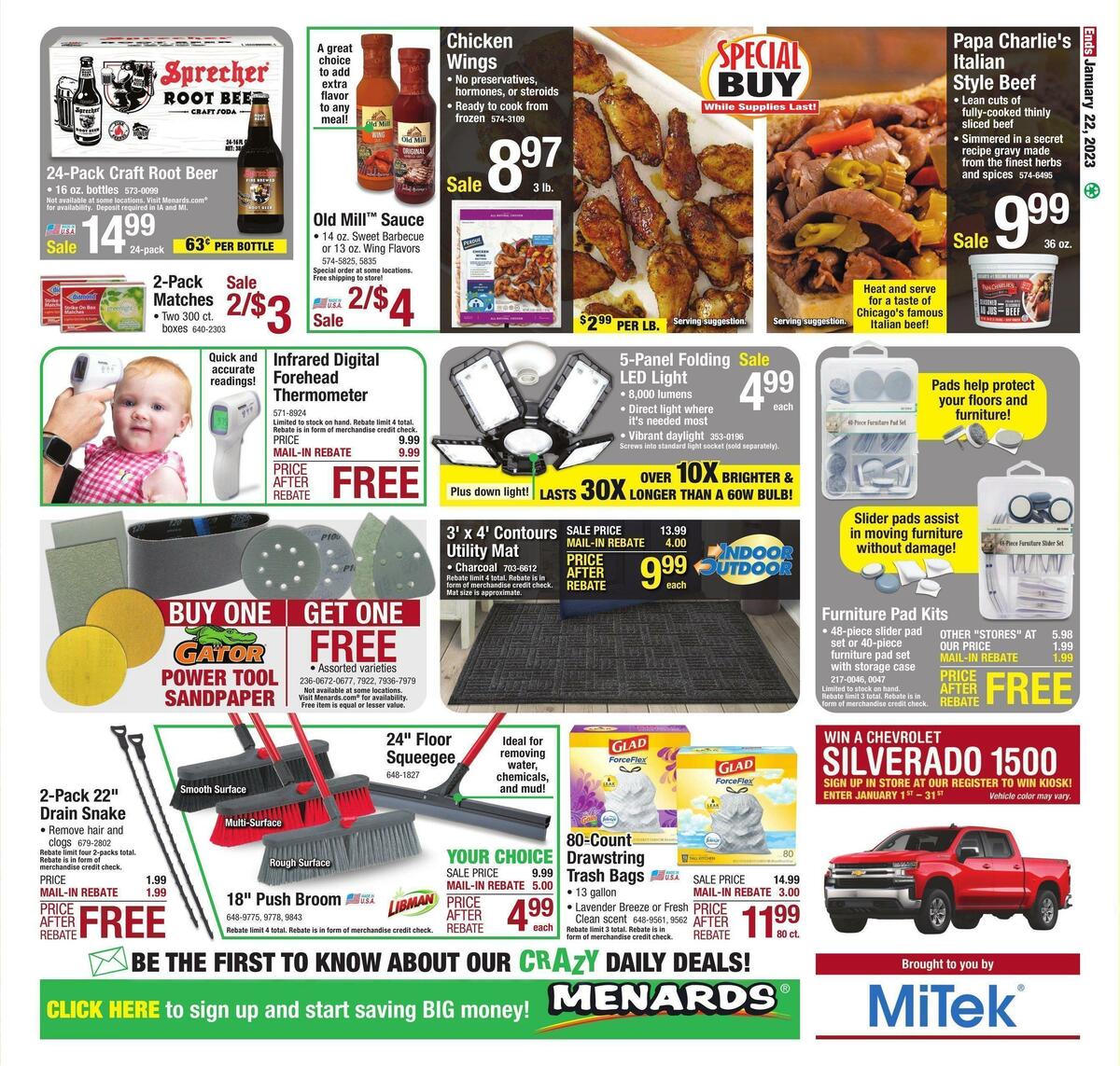 Menards Weekly Ad from January 15