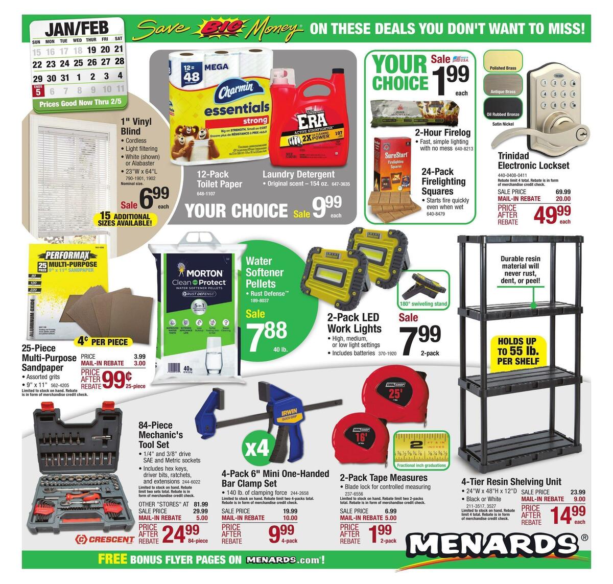 Menards Weekly Ad from January 19