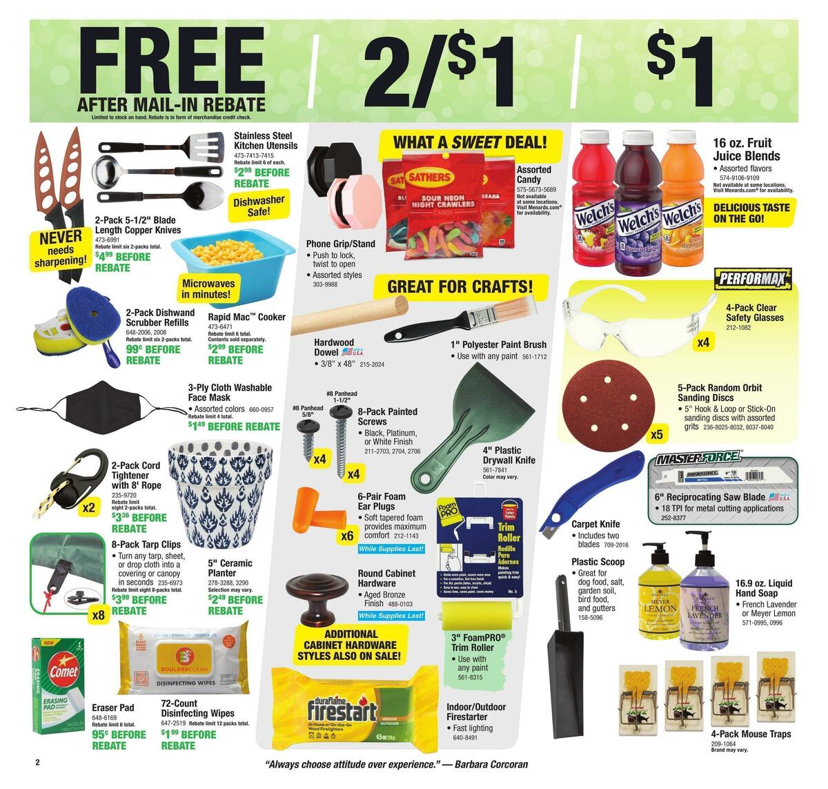 Menards Weekly Ad from January 19