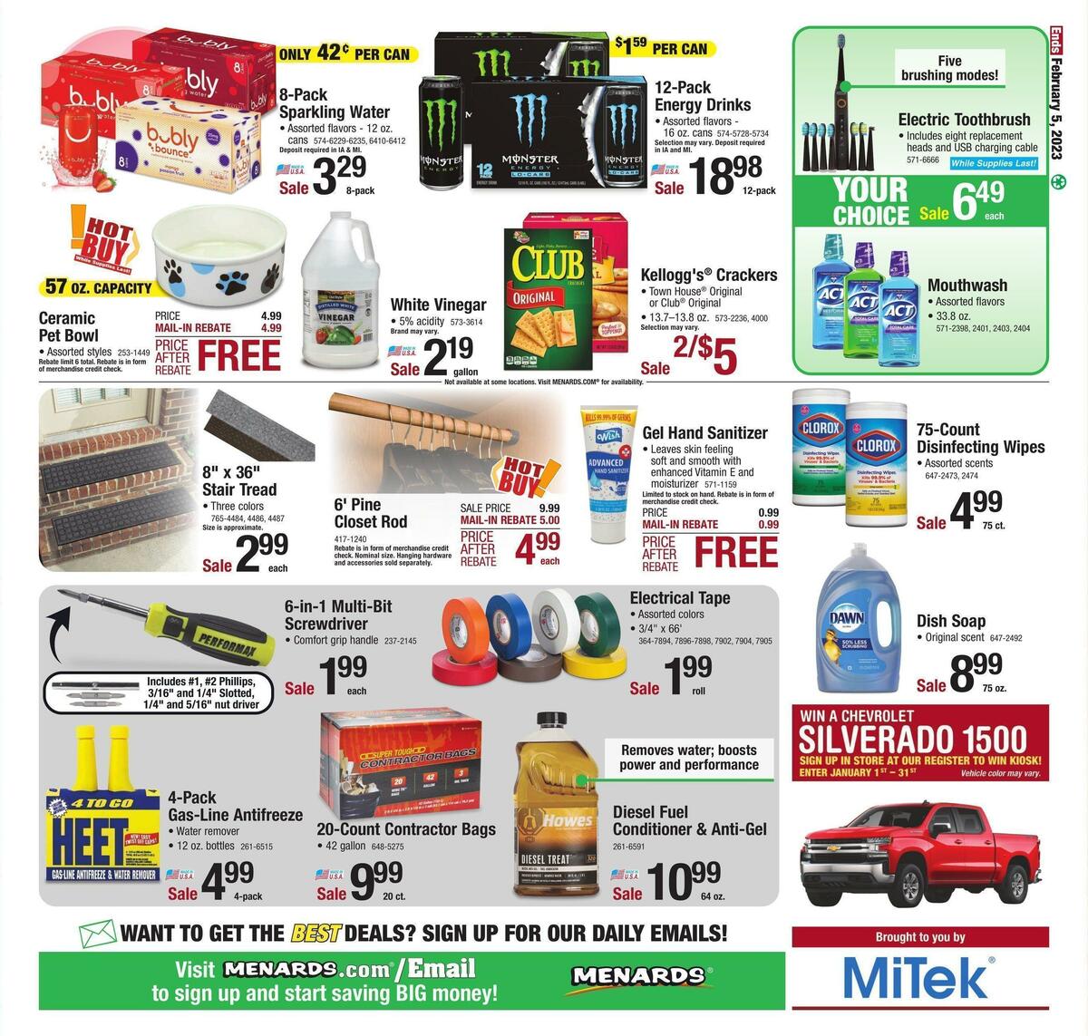 Menards Weekly Ad from January 19