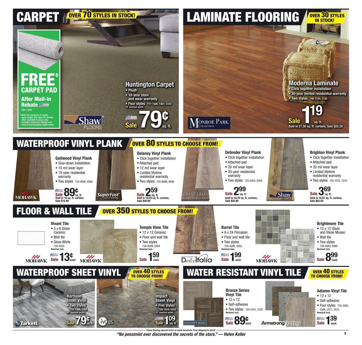 Menards Weekly Ad from January 19