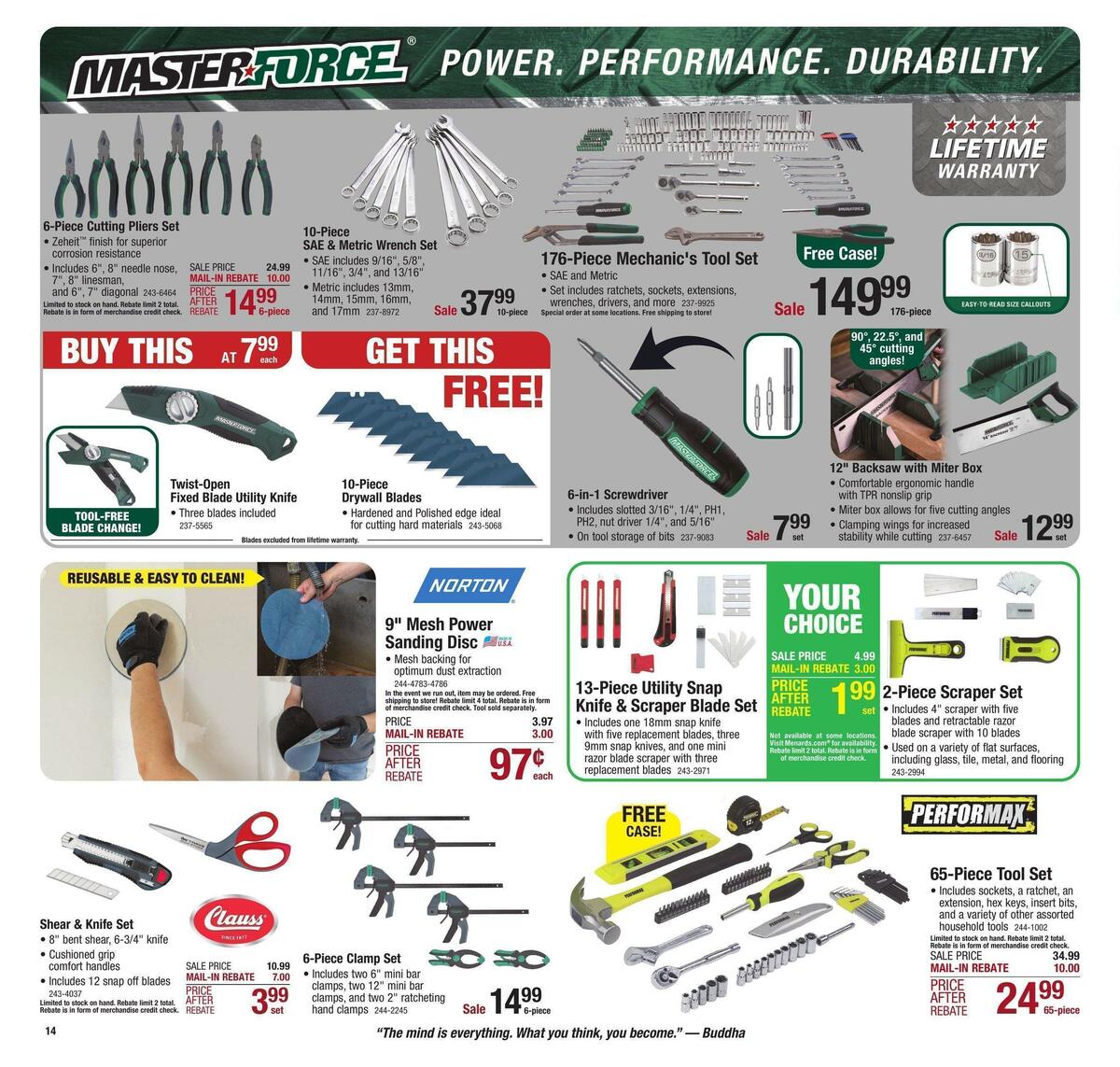 Menards Weekly Ad from January 25