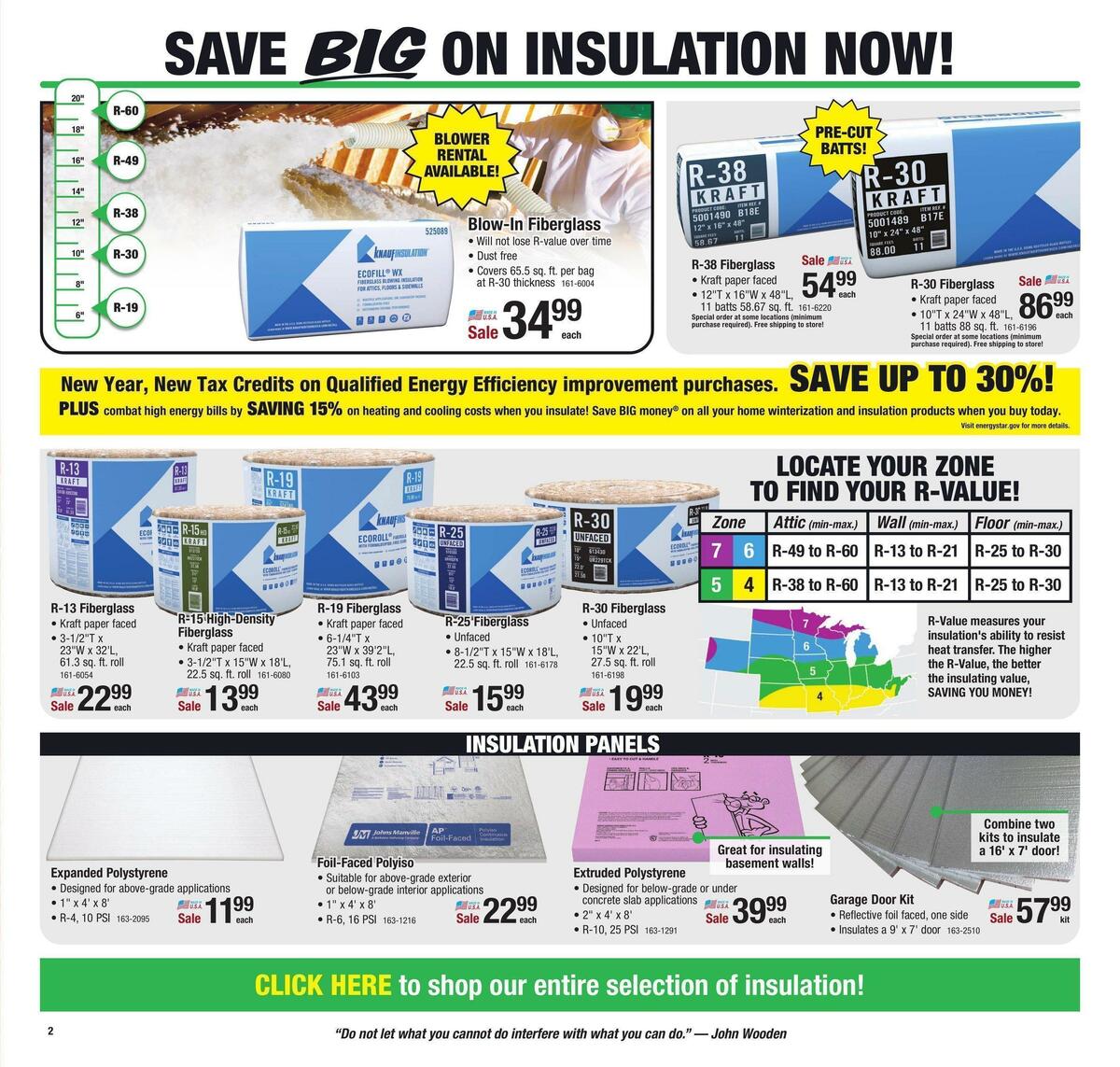 Menards Weekly Ad from January 25
