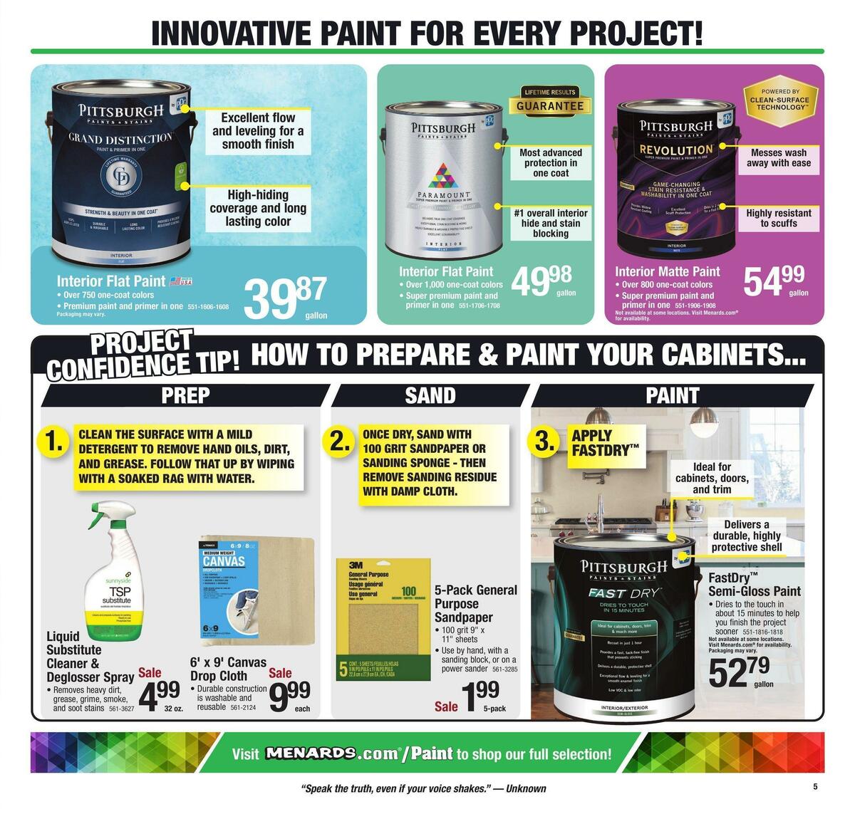 Menards Weekly Ad from January 25