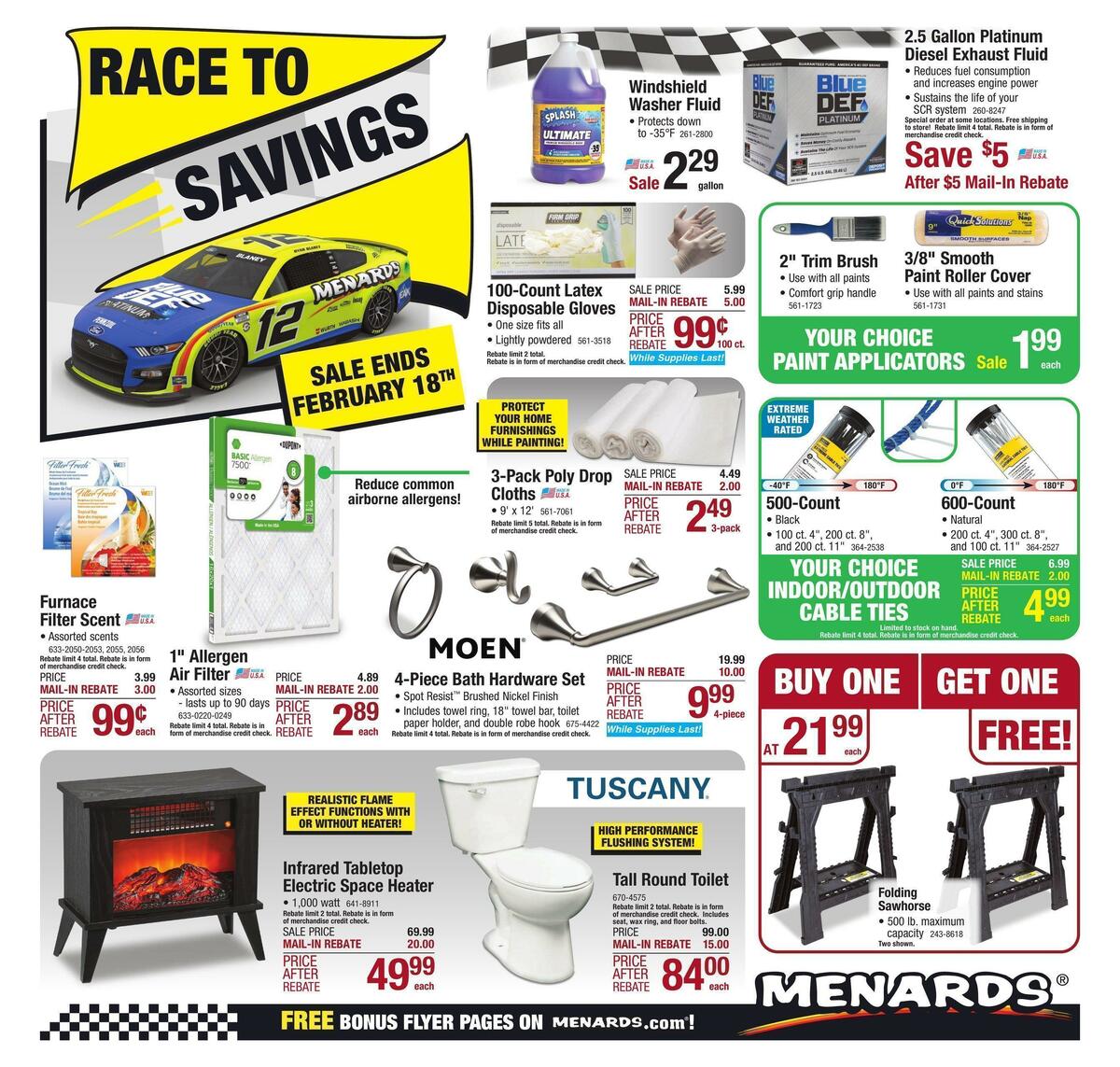 Menards Weekly Ad from February 1