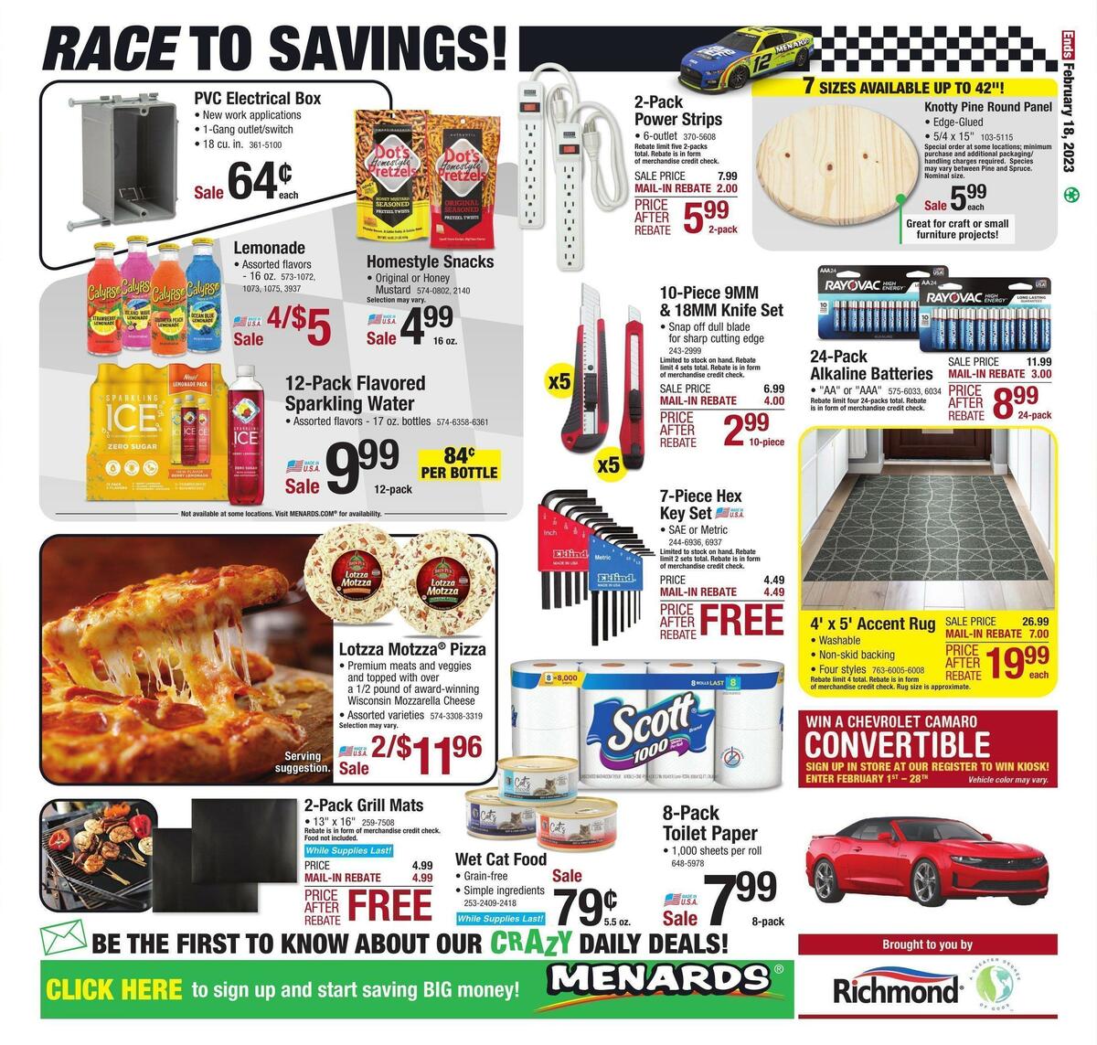 Menards Weekly Ad from February 1