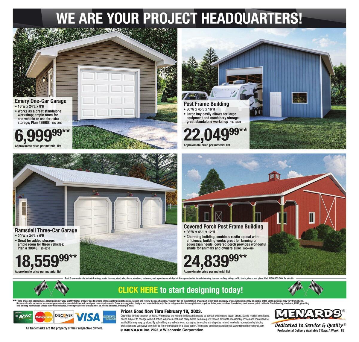 Menards Weekly Ad from February 8