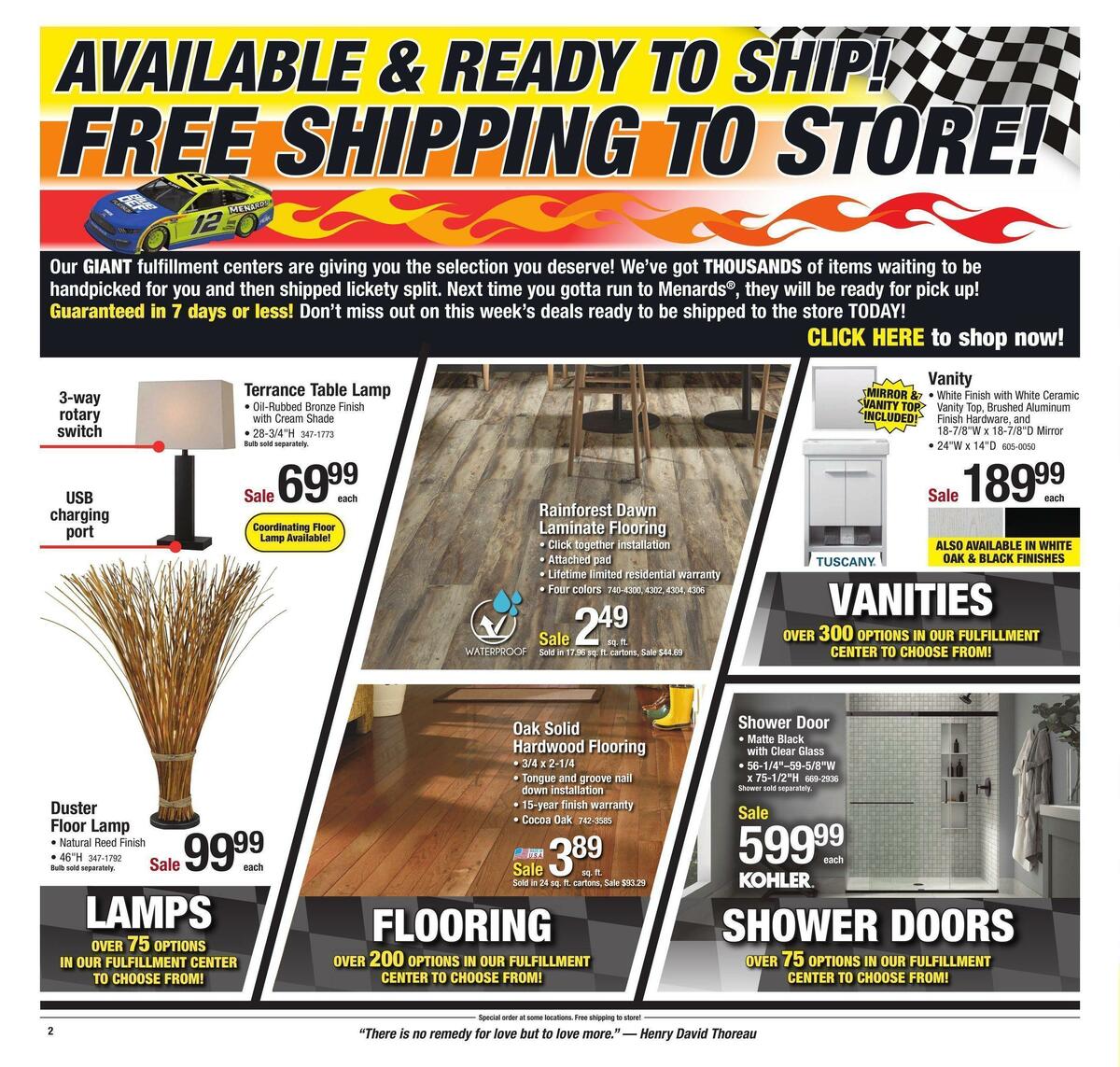 Menards Weekly Ad from February 8