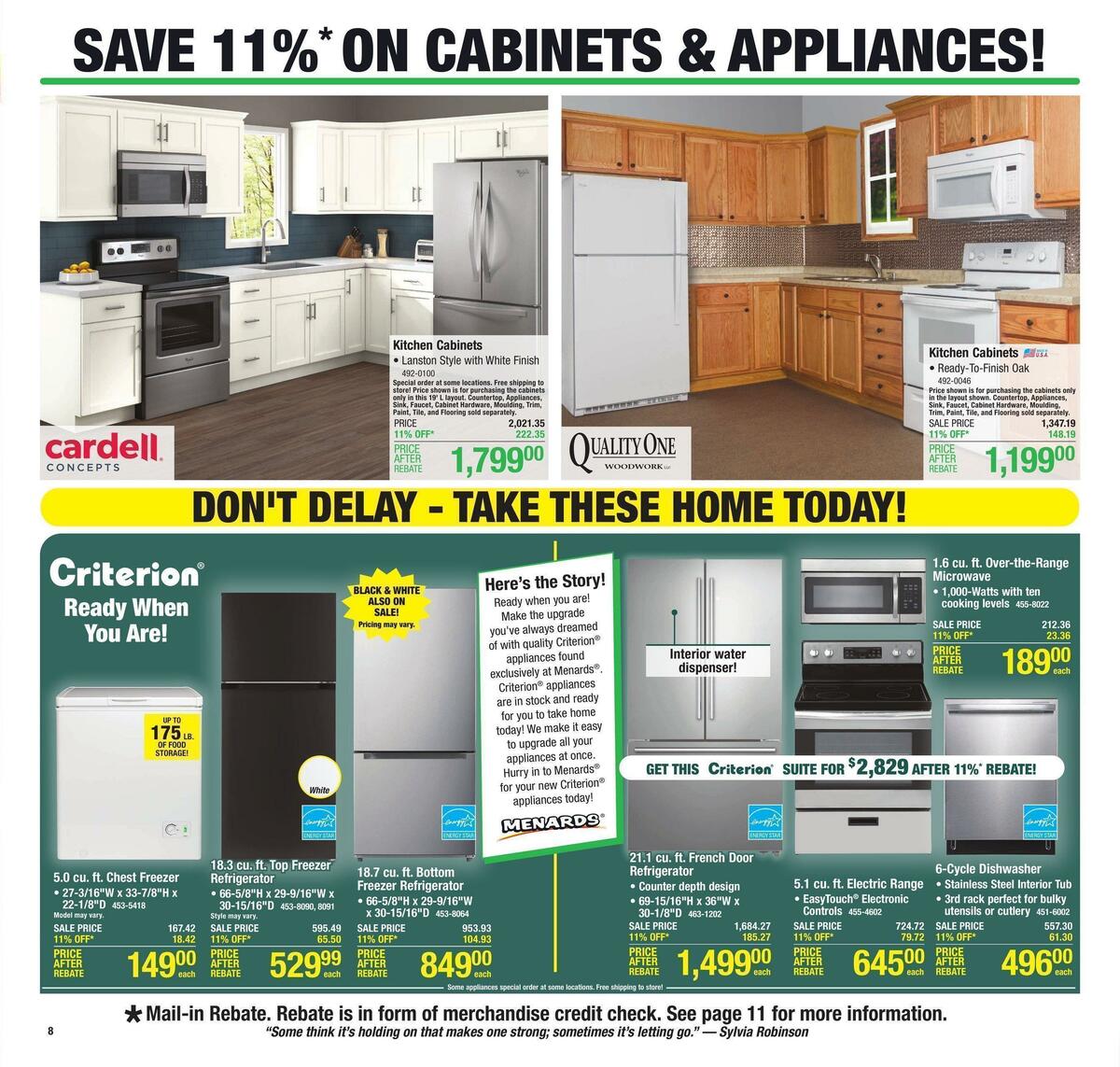Menards Weekly Ad from February 21