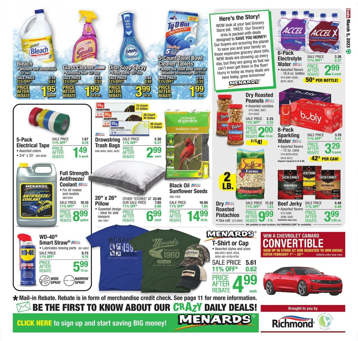 Menards Weekly Ad from February 21
