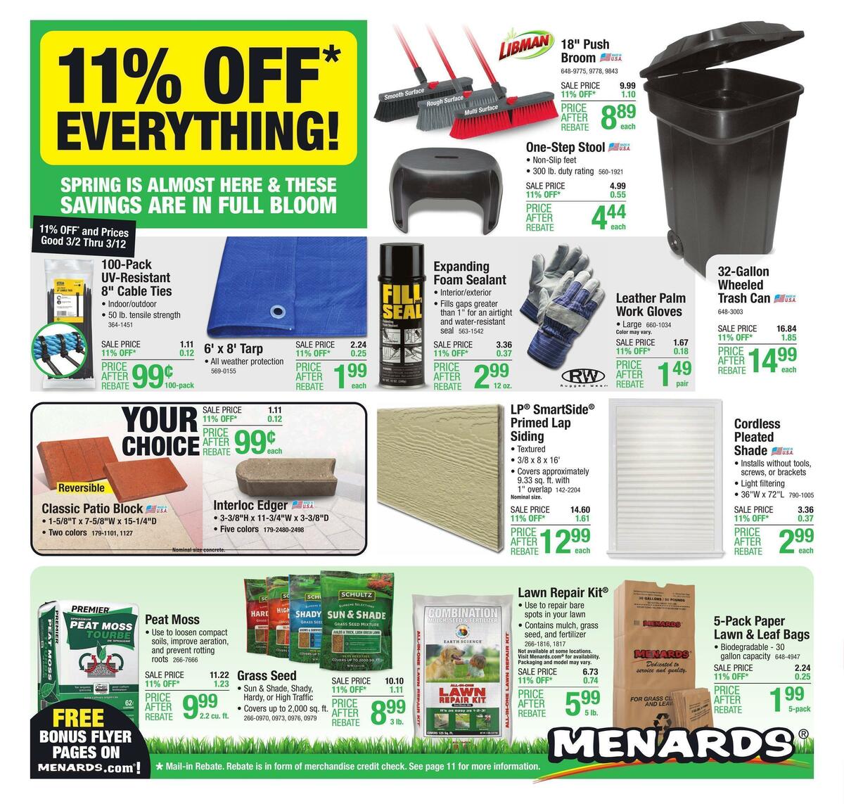 Menards Weekly Ad from March 2