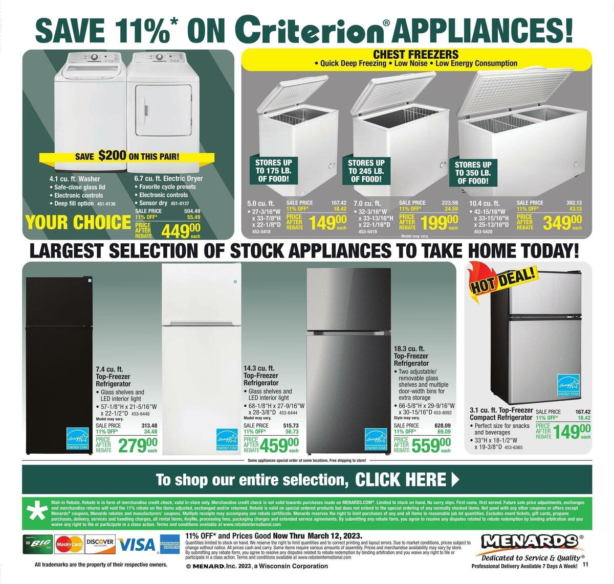 Menards Weekly Ad from March 2