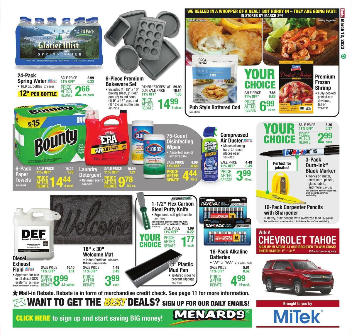 Menards Weekly Ad from March 2