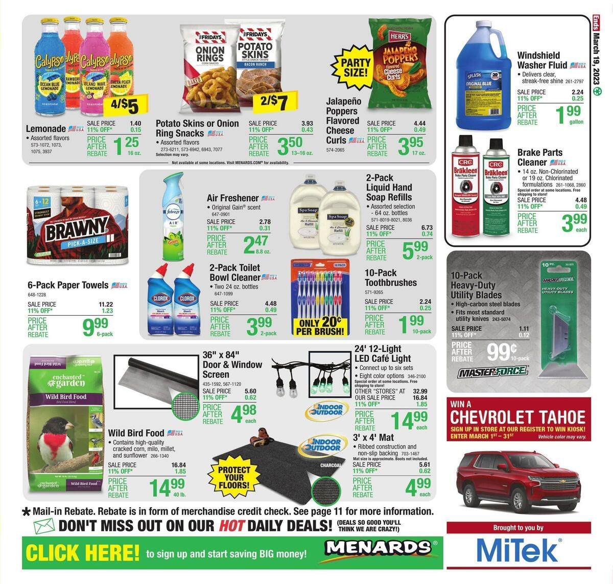 Menards Weekly Ad from March 9