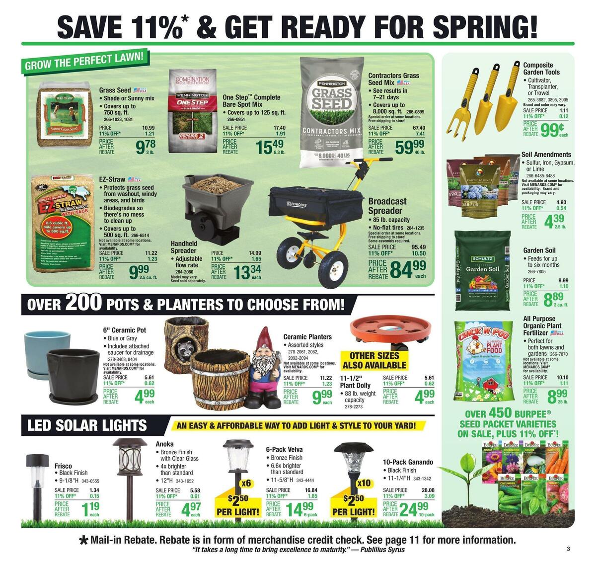 Menards Weekly Ad from March 16
