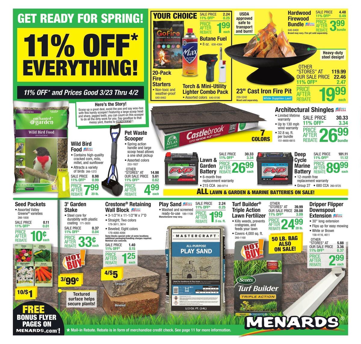Menards Weekly Ad from March 22