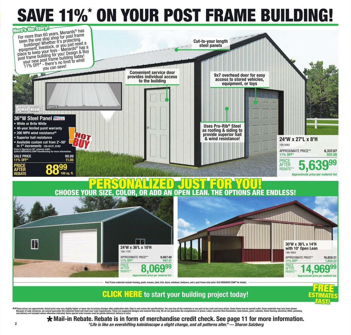 Menards Weekly Ad from March 22
