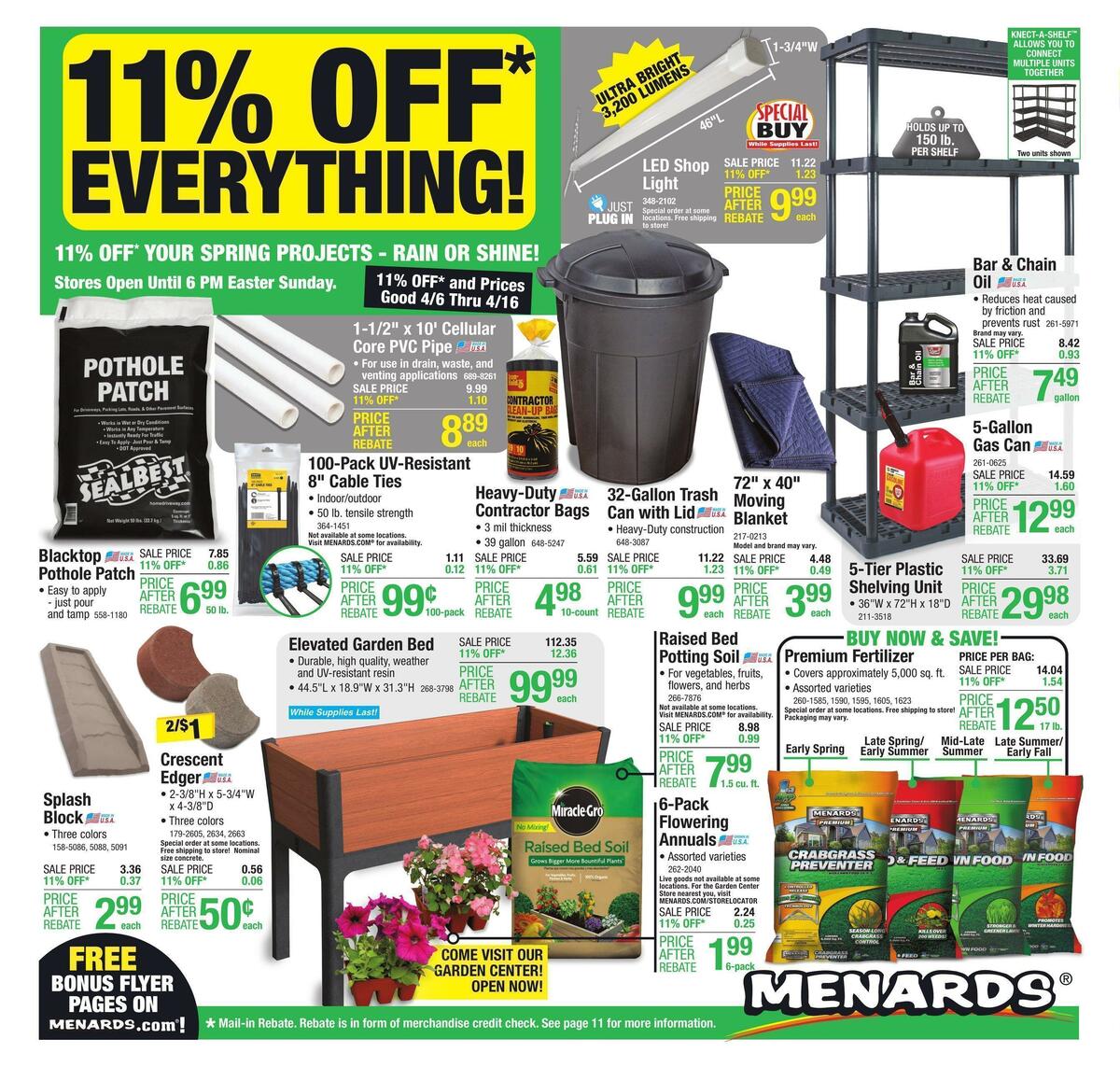 Menards Weekly Ad from April 5