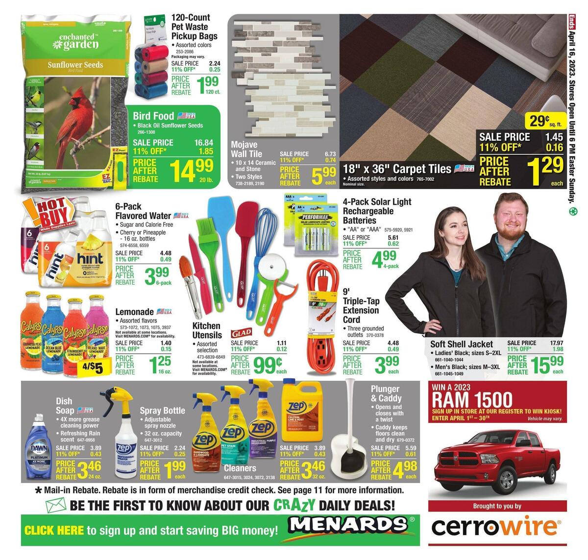 Menards Weekly Ad from April 5