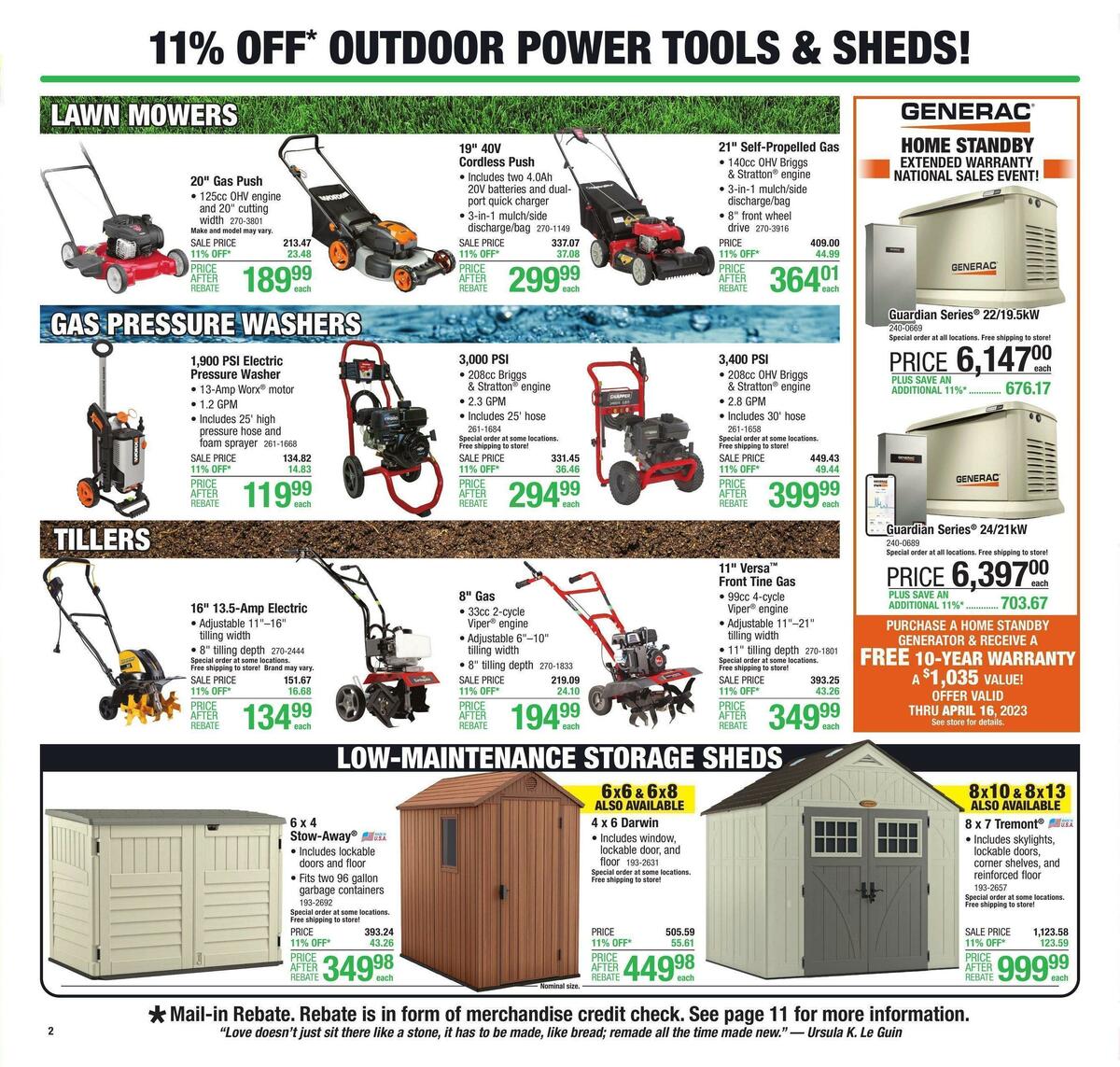 Menards Weekly Ad from April 5