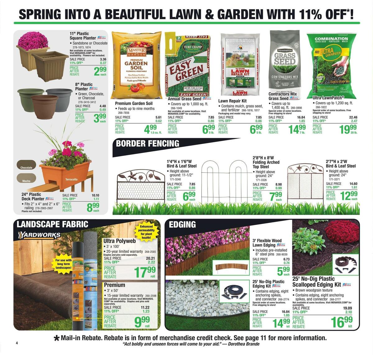 Menards Weekly Ad from April 5
