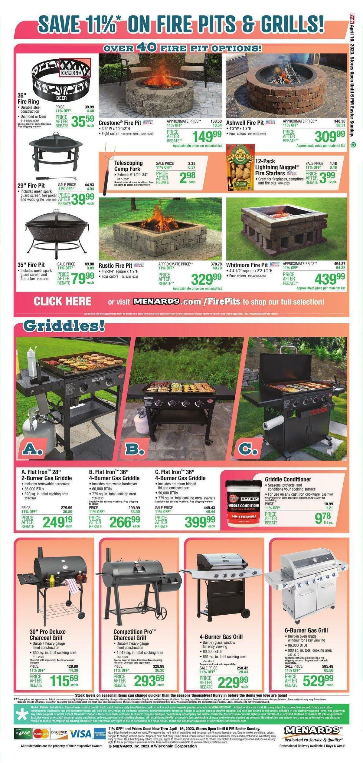 Menards Save 11% On Outdoor Living Weekly Ad from April 5