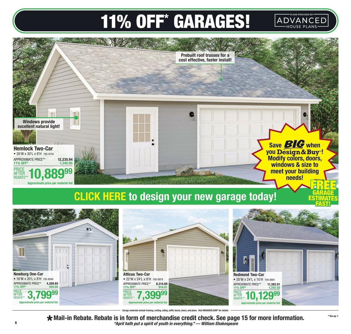 Menards Weekly Ad from April 13