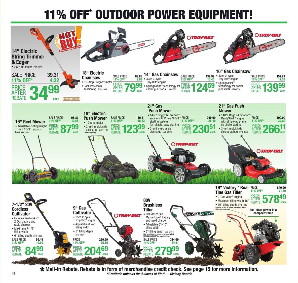 Menards Weekly Ad from April 13