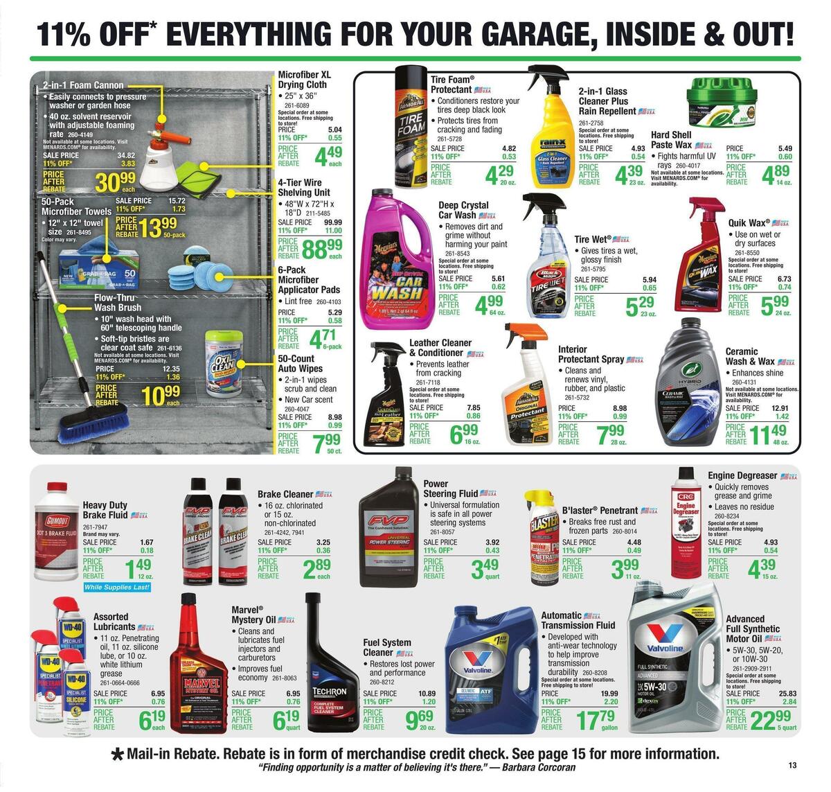 Menards Weekly Ad from April 13