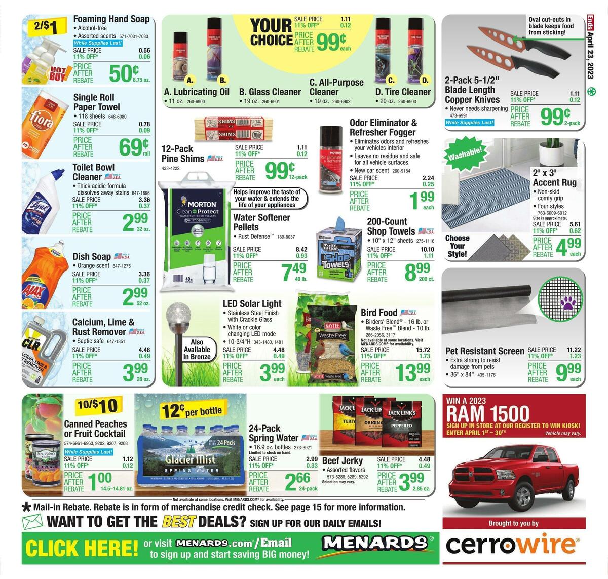 Menards Weekly Ad from April 13