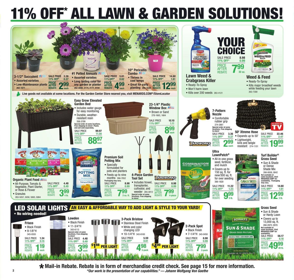 Menards Weekly Ad from April 13