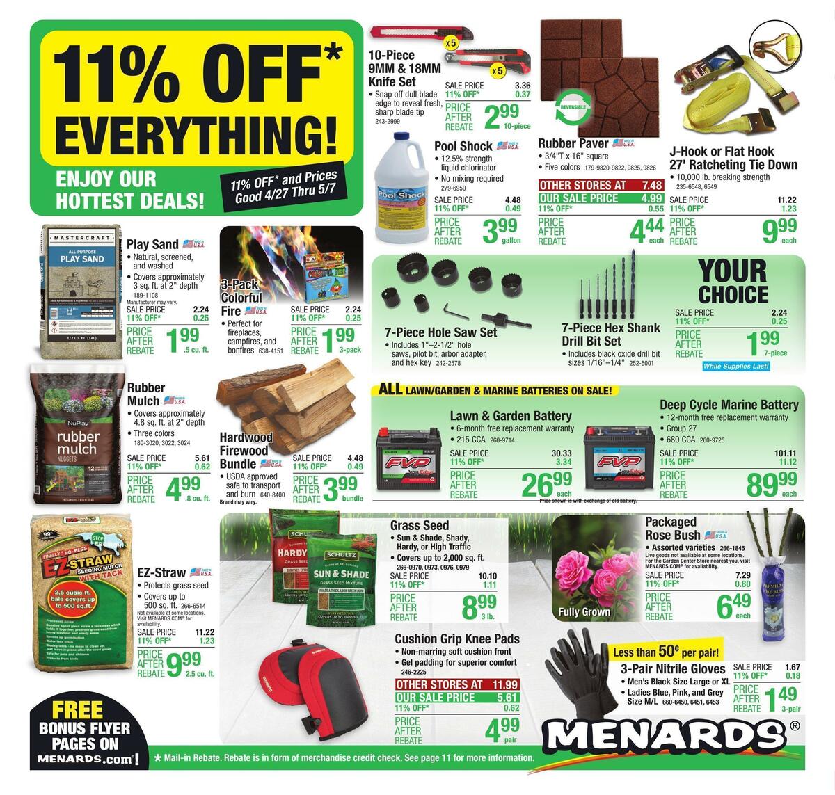 Menards Weekly Ad from April 26