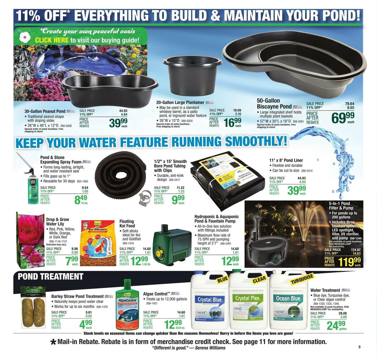 Menards Weekly Ad from April 26