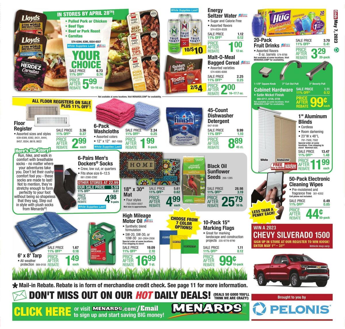 Menards Weekly Ad from April 26
