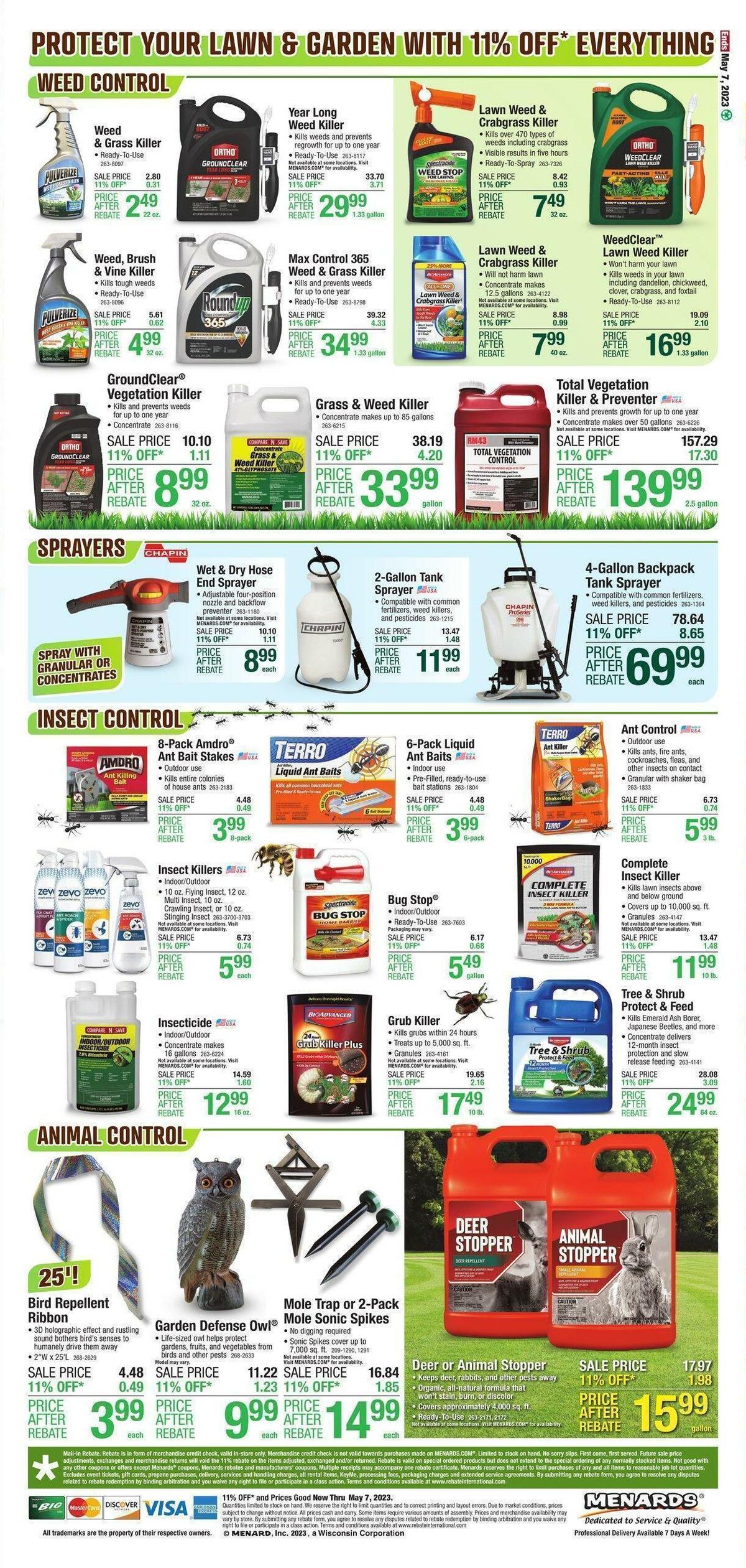 Menards Garden Center Weekly Ad from April 26