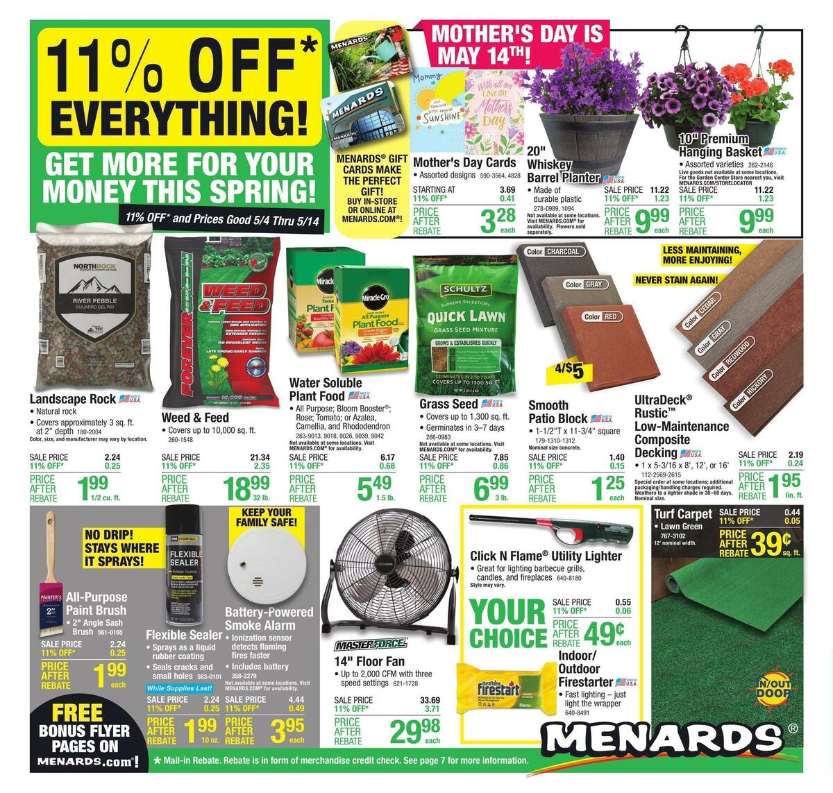 Menards Weekly Ad from May 4