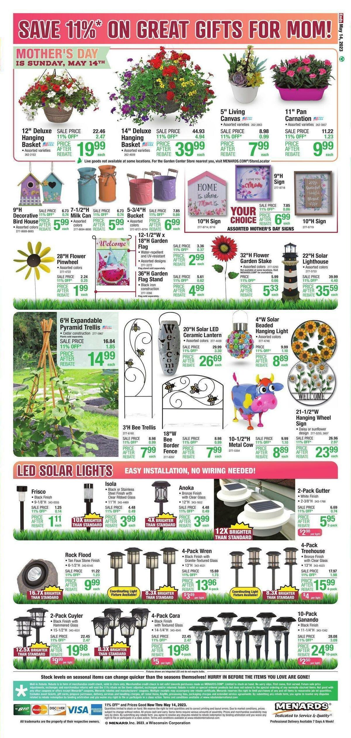 Menards Outdoor Living Weekly Ad from May 3