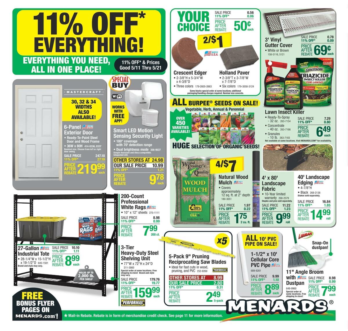 Menards Weekly Ad from May 11