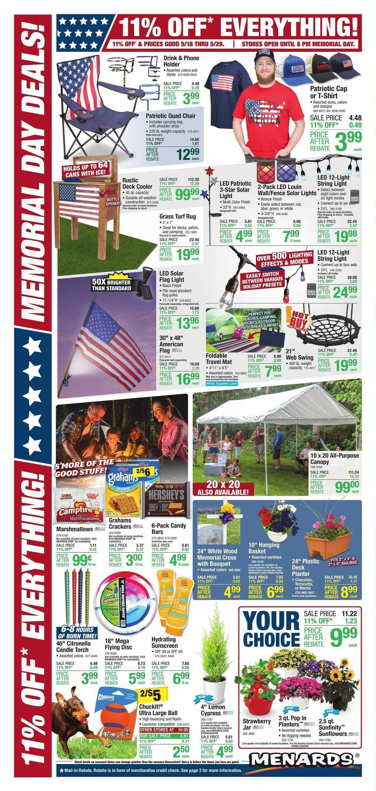 Menards Memorial Day Weekly Ad from May 18