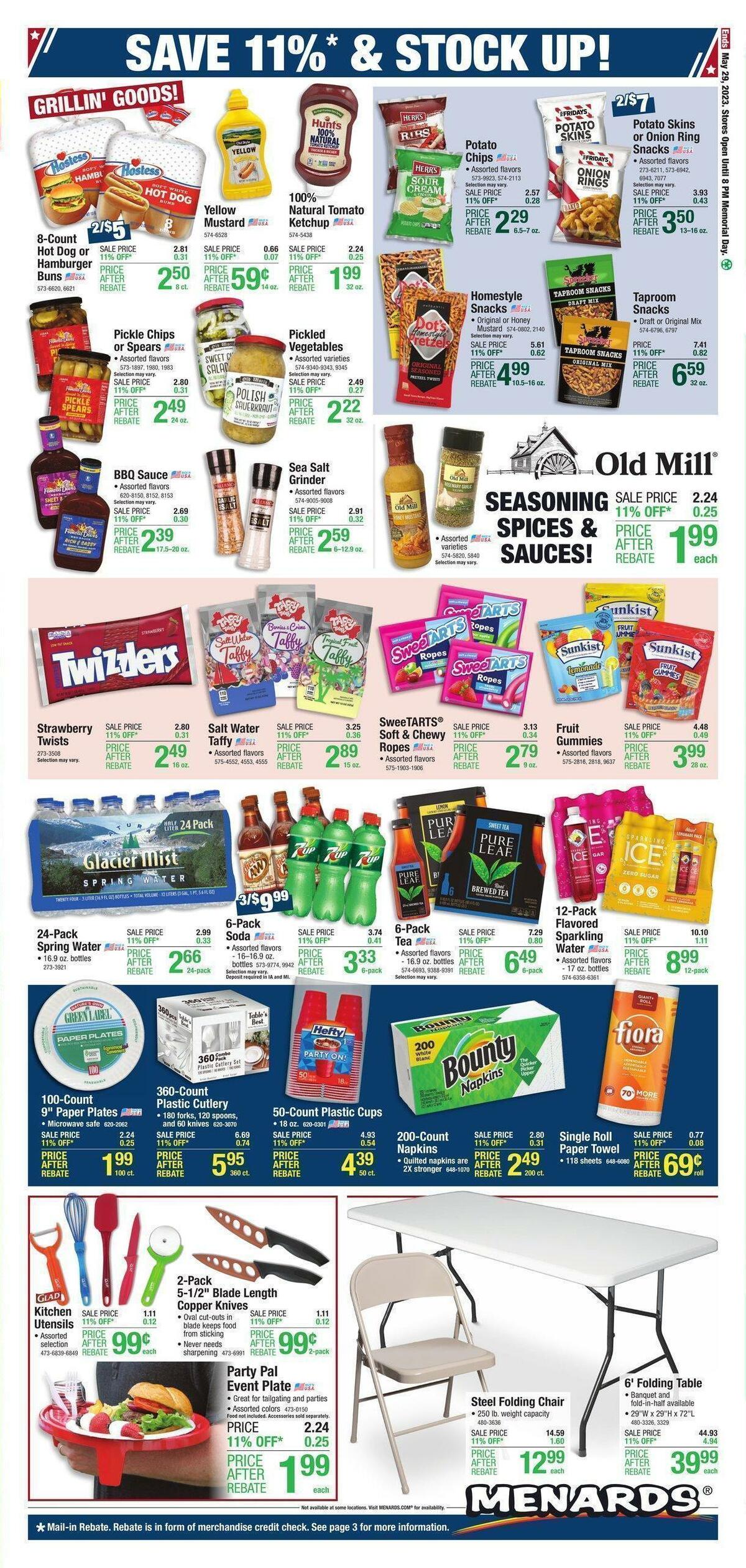 Menards Memorial Day Weekly Ad from May 18