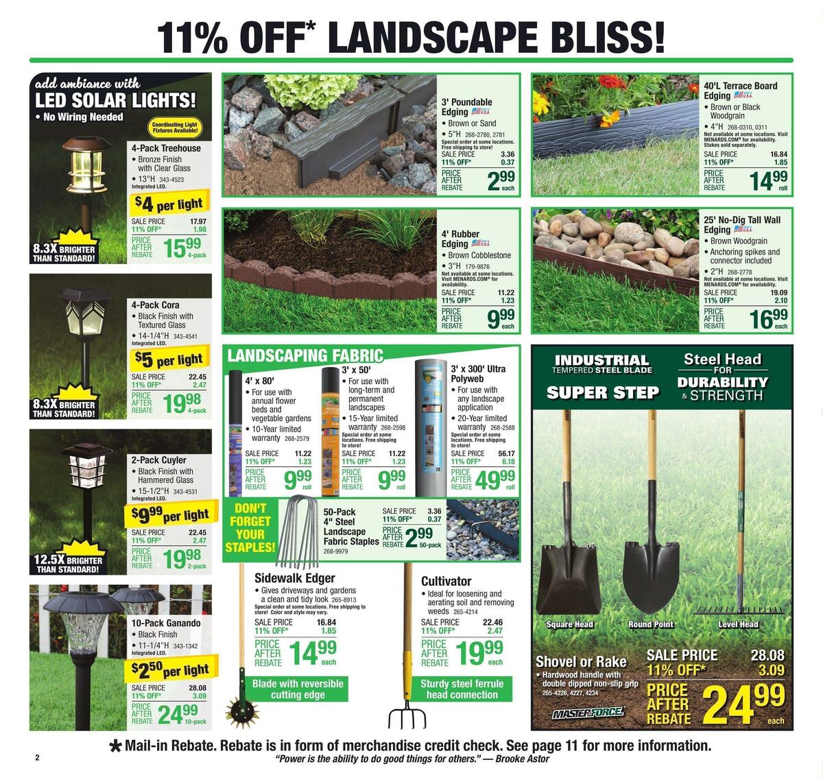 Menards Weekly Ad from May 25