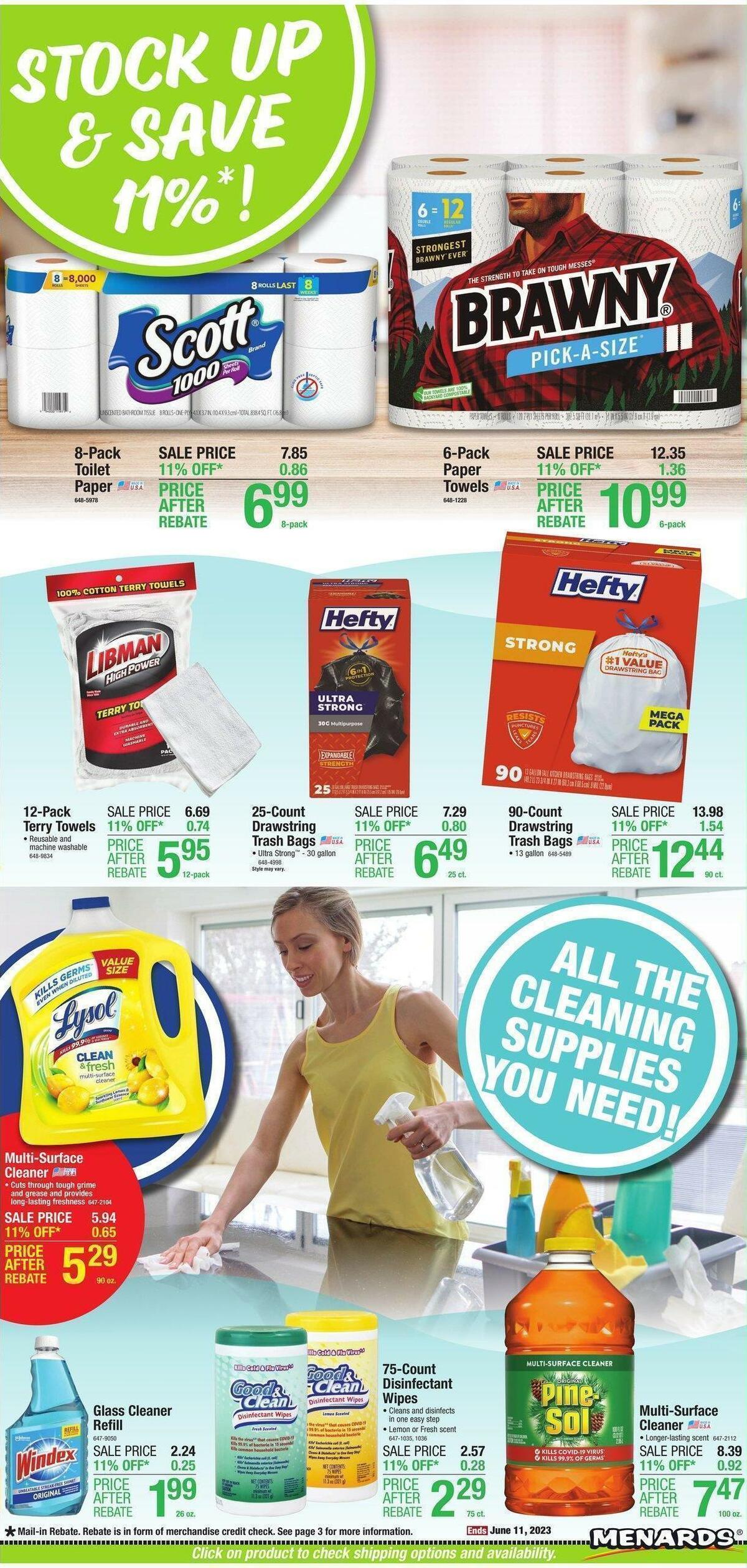 Menards Home Essentials Weekly Ad from June 1