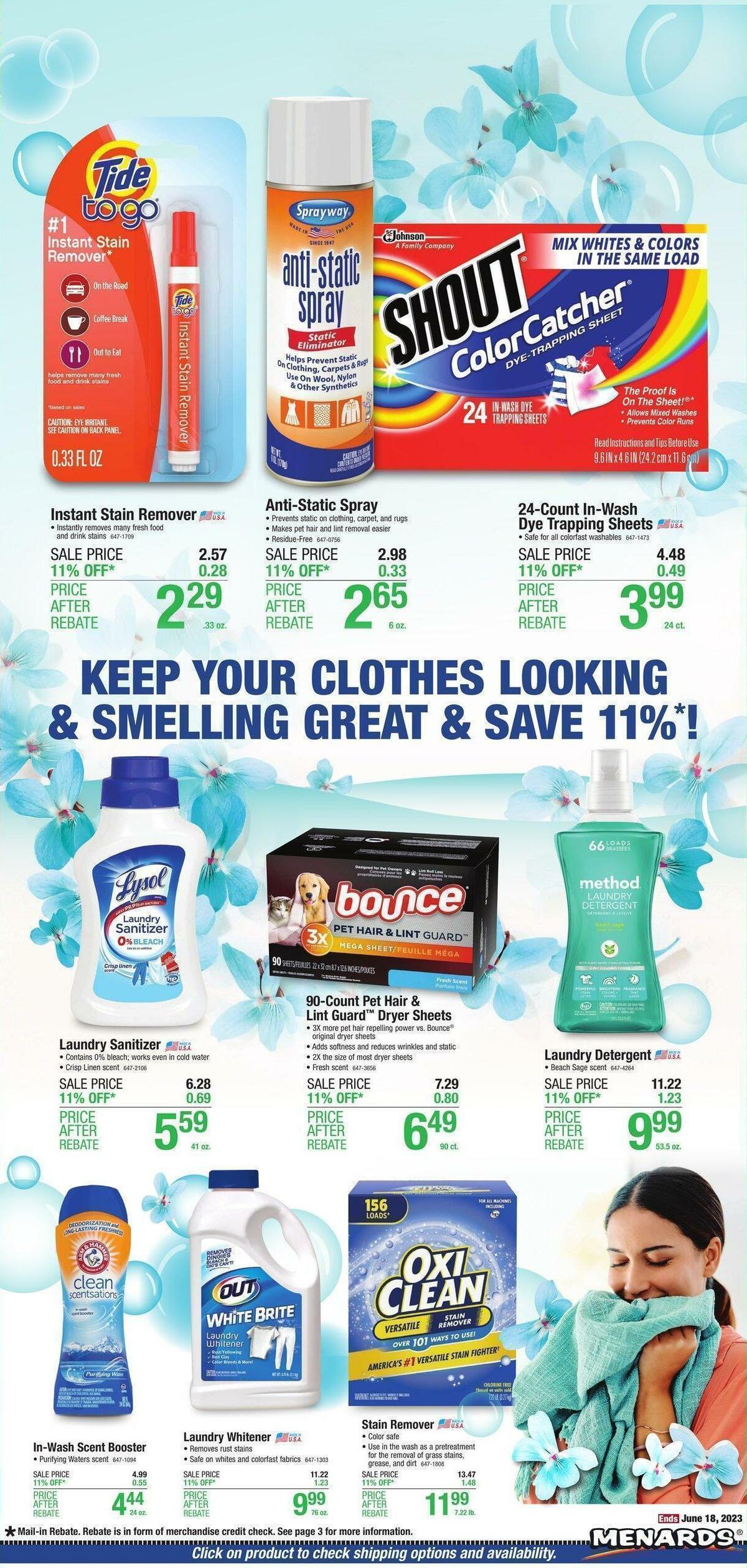 Menards Home Essentials Weekly Ad from June 7