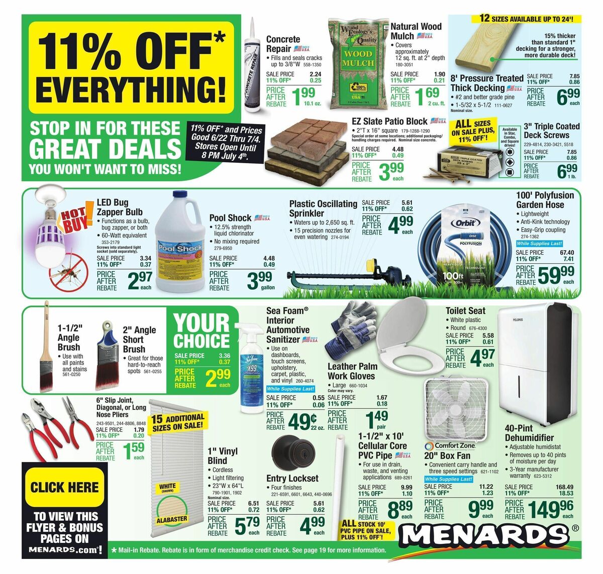Menards Weekly Ad from June 22
