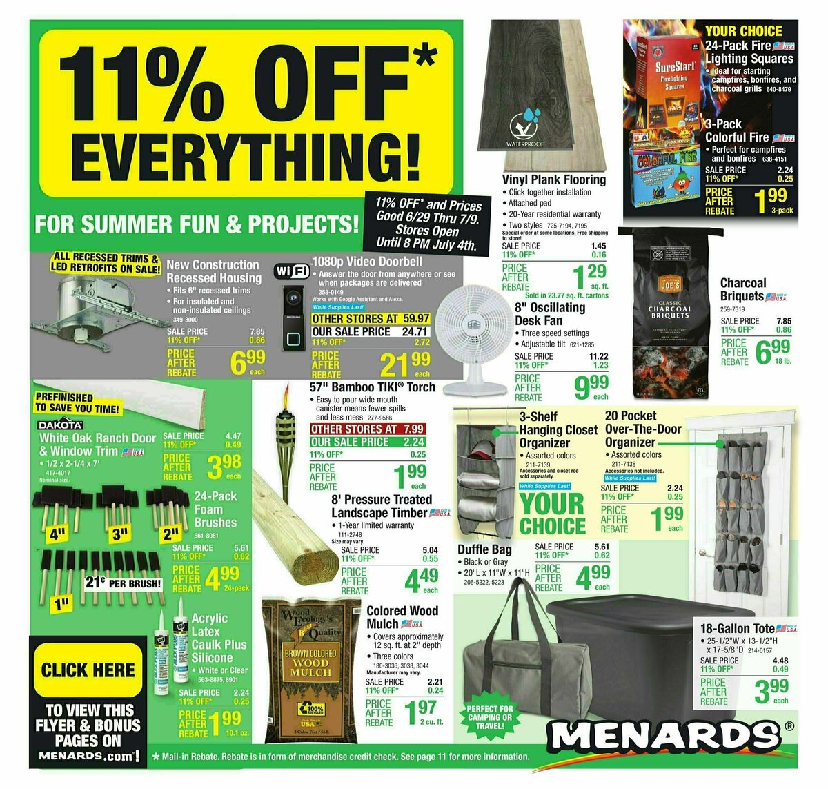 Menards Weekly Ad from June 29