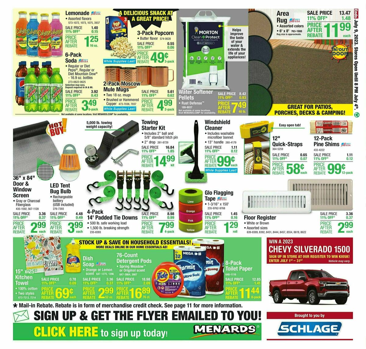 Menards Weekly Ad from June 29