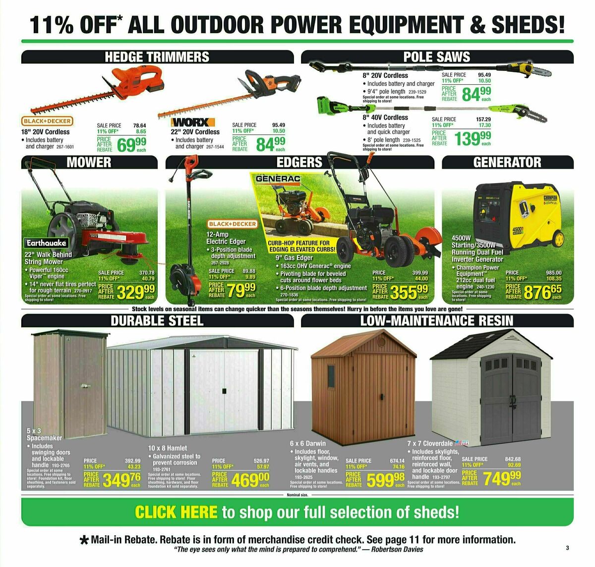 Menards Weekly Ad from July 6