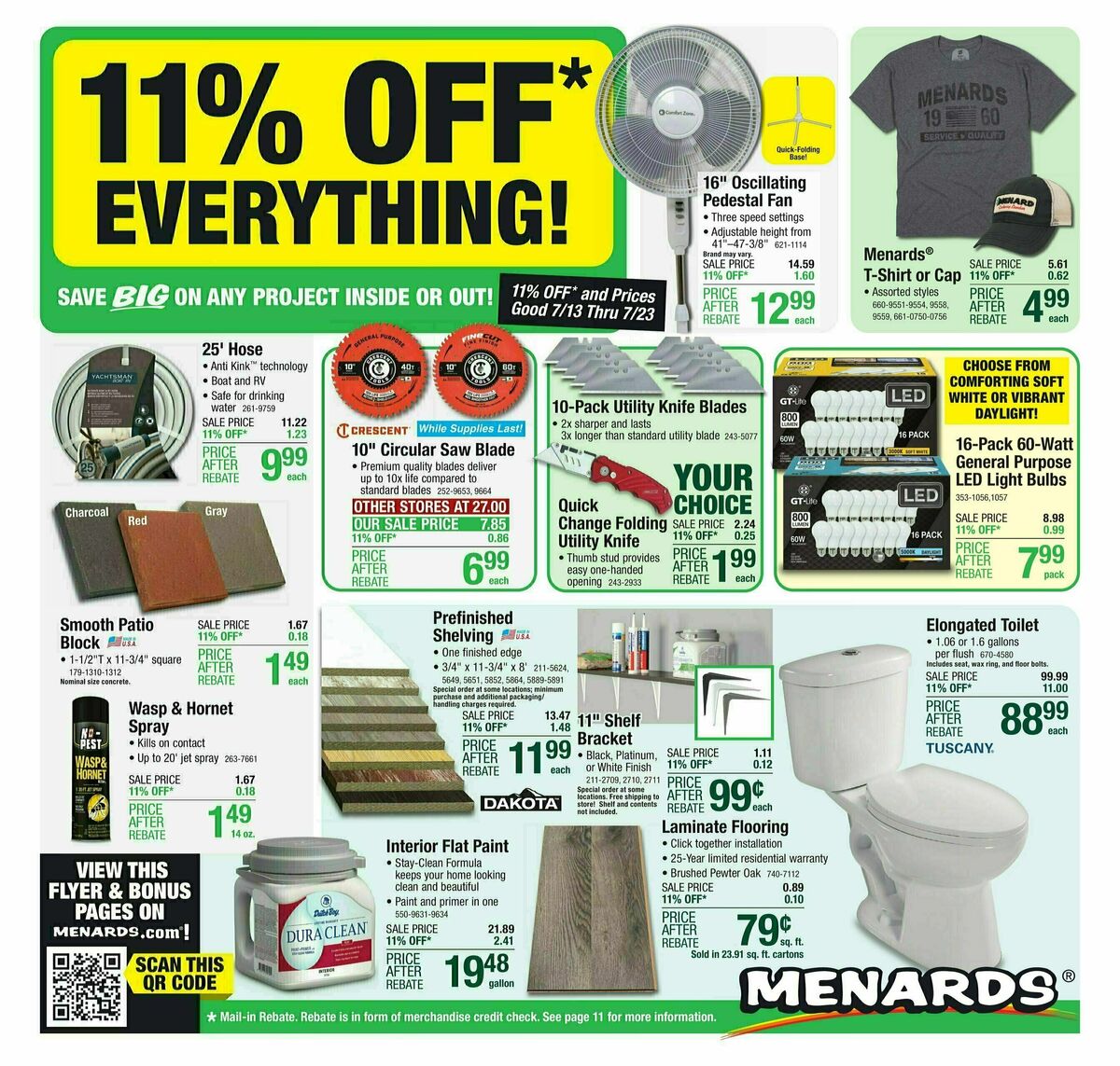 Menards Weekly Ad from July 12